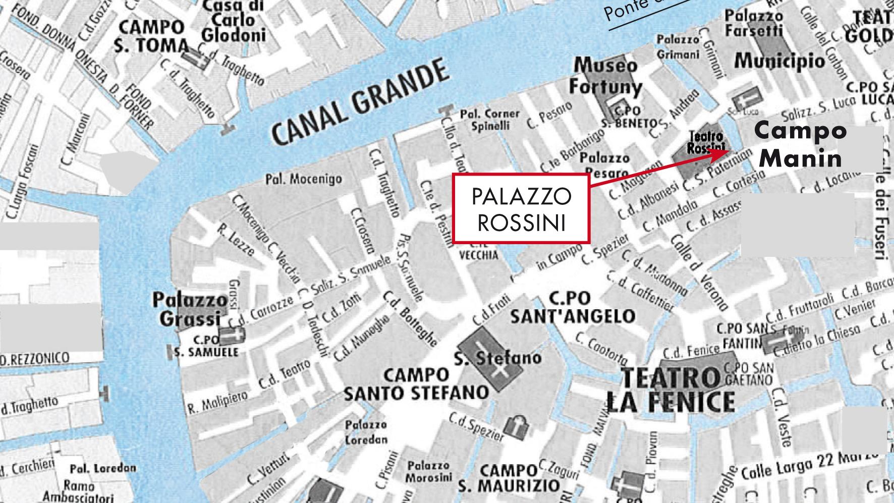 Lageplan Palazzo Rossini